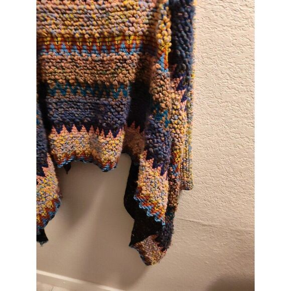 Soft Surroundings Taylor Colorful Textured Knit Topper Vest Cardigan One Size - Picture 9 of 9